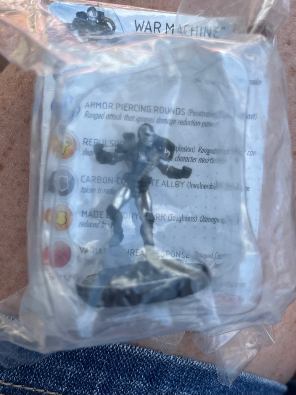 Marvel War Machine Figure - Silver and Black